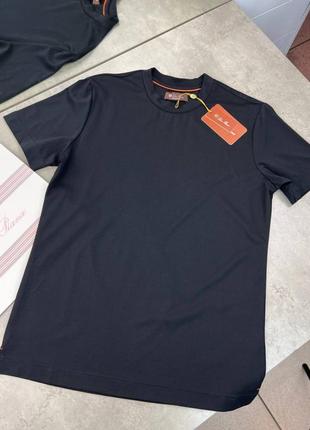 Трикотажна футболка loro piana classic black 48294