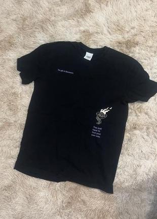 Zara чорна футболка