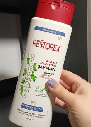 Шампунь против перхоти "speed & strong" restorex, 500 мл