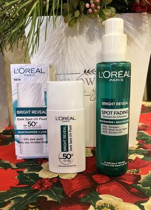 Подарочный набор «l’oréal» новый в пакете ( 2 средства для кожи )