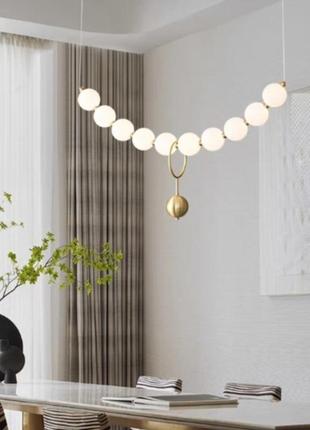 Люстра сучасна підвісна перлина valeso g3976 copper 24w