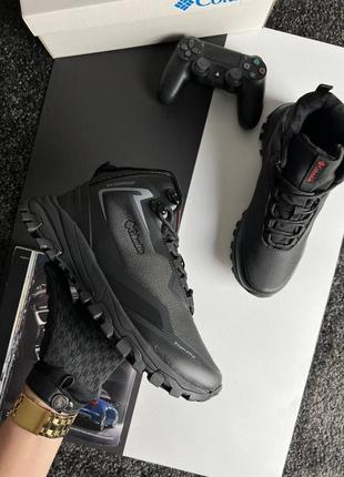 👟 черевики columbia trailstorm black red fur / наложка bs👟