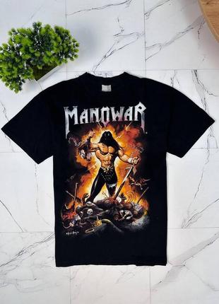 Вінтажна футболка promodoro manowar мерч тур metallica