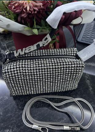 Сумка со стразами alexander wang