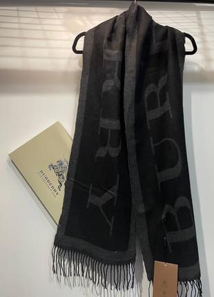 Шарф мужской кашемировый burberry барбери в клетку бежевый
