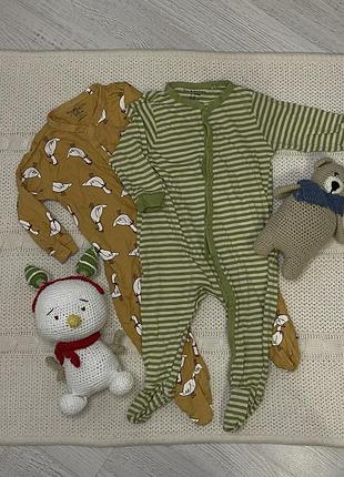 Хлопковый слип, ромпер, комбинезон 68р. 3-6м.