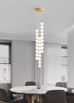 Люстра современная подвесная жемчужинаvaleso g3871-27 copper 42w