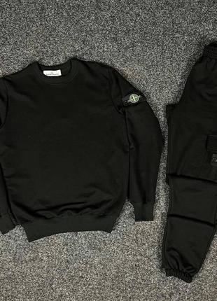 Костюм свитшот черный