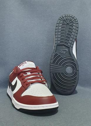 Кросівки - nike dunk low dark team red black - оригінал 2