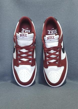 Кросівки - nike dunk low dark team red black - оригінал 3