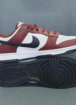 Кросівки - nike dunk low dark team red black - оригінал 6