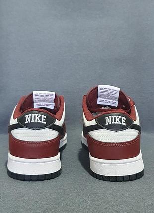 Кросівки - nike dunk low dark team red black - оригінал 7