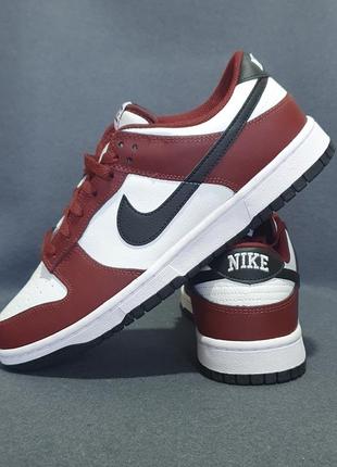 Кросівки - nike dunk low dark team red black - оригінал 8