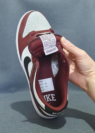 Кросівки - nike dunk low dark team red black - оригінал 9