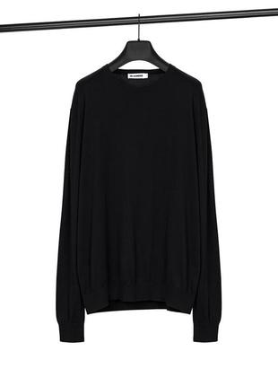 Хлопковый джемпер с добавлением кашемира jil sander оригинал