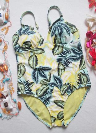 Суперовый слитный купальник в тропический принт m&s 🌴🌼🌴
