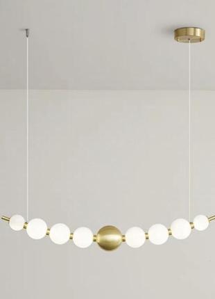 Люстра современная подвесная жемчужина valeso g3872-9 copper 17w