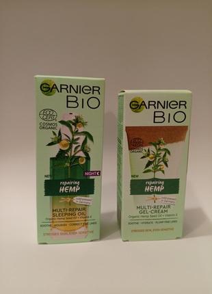Garnier bio крем та олійка для обличчя