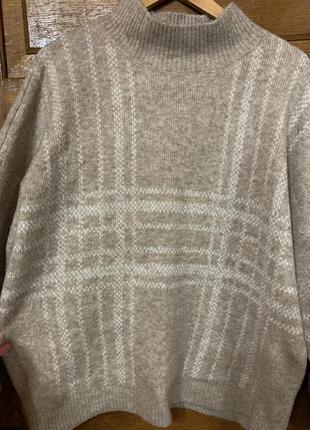 Светр бежевий оверсайз 2