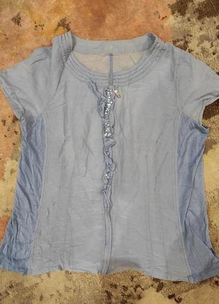 Блузка рубашка в составе шелк lafeinier