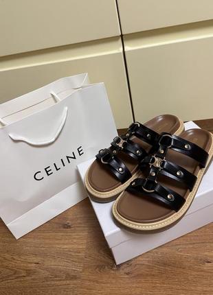 Шлепанцы celine премиум босоножки