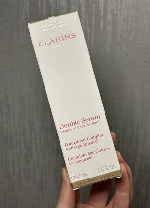Сироватка для обличчя clarins double serum