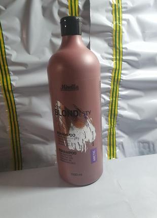 Літр шампунь для арктичних відтінків блонд arctic 1000 мл, mirella professional your blondesty