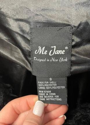 Черное седди меховое пальто me jane размер s6 фото