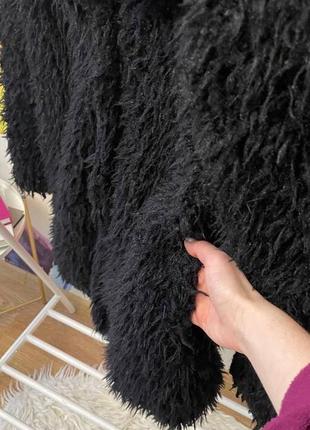 Черное седди меховое пальто me jane размер s5 фото