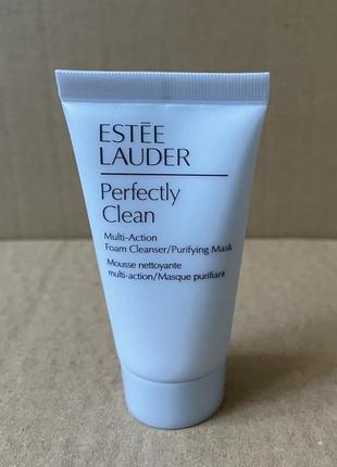 Estee lauder perfectly clean очищающая пена для лица 30ml