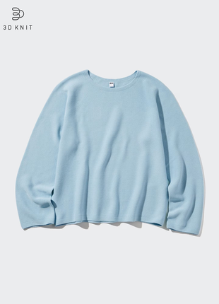 Трикотажний безшовний бавовняний джемпер uniqlo