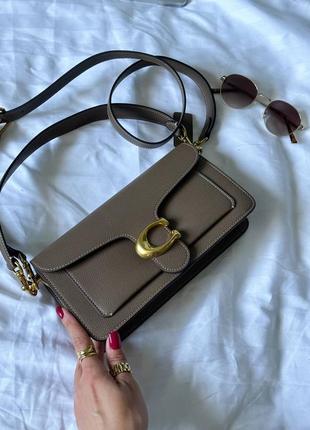 Кожаная сумка coach