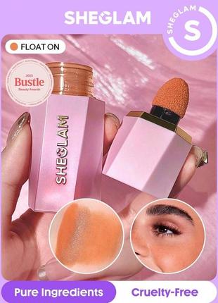 Жидкие матовые румяна с аппликатором sheglam float on