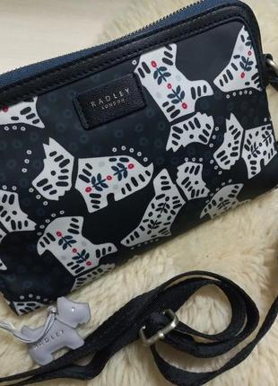 Сумка через плечо женская текстиль  radley англии