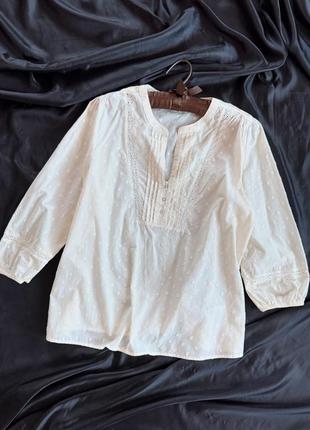 Блуза сорочка з вишивкою marks&spencer