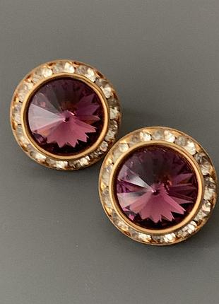 Клипсы с кристаллами ✨💜✨