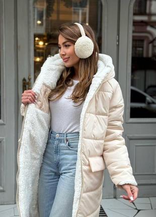 Курточка двостороння жіноча тепла