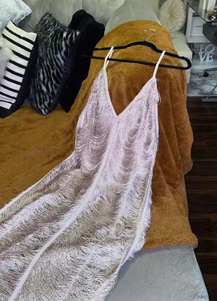 Распродажа платье prettylittlething сияющая бахрома10 фото