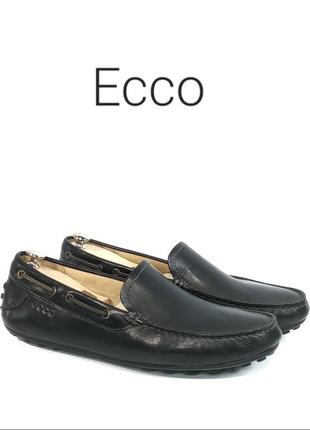 Кожаные мужские мокасины ecco оригинал