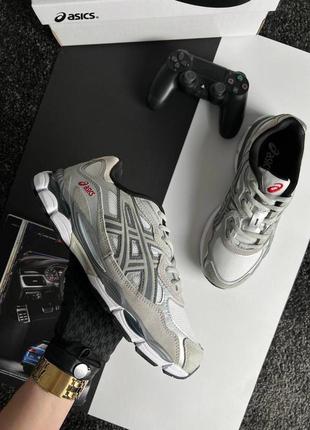 👟 кроссовки asics gel-nyc white grey / наложка bs👟