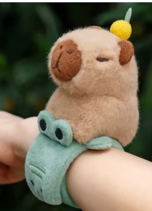 Мягкая игрушка капибара. capybara. браслет на руку. оригинал