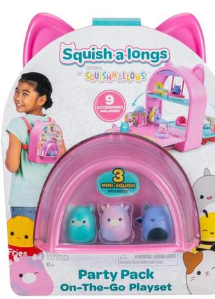 Игровой набор squish-a-longs party pack on-the-go playset