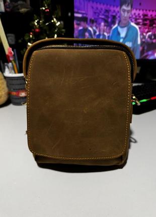 Шкіряна сумка унісекс