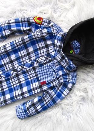 Утепленная рубашка реглан кофта c капюшоном orchestra