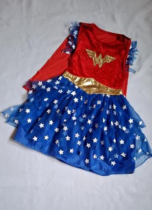 Супер девочка wonder women карнавальное платье на 7-8 лет