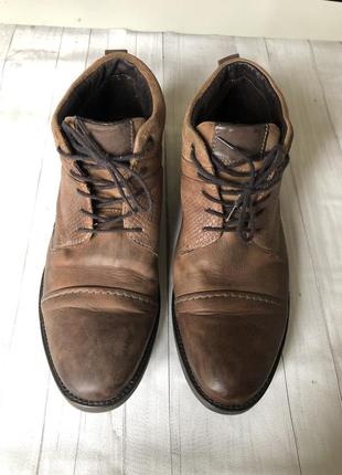 Ботинки черевики осінні осенние кожаные шкіряні2 фото