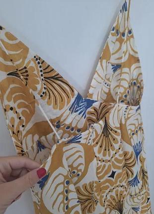 Сукня- міді zara на бретельках розмір s 4