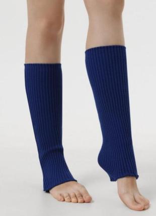 Гетри для гімнастики та хореографії сині довжина 40 см