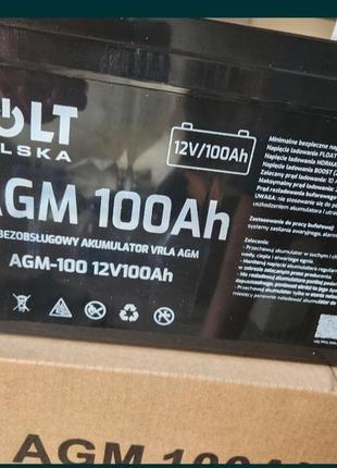 Акумулятор вольт  agm польща  100a