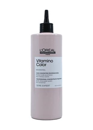 Концентрат для окрашенных волос l'oreal vitamino color resveratrol 400 мл